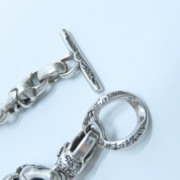 実際に弊社で買取させて頂いたBWL/BILL WALL LEATHER/ビルウォールレザー Small Good Luck Skull Bracelet/スモールグッドラックスカルブレスレットの画像 4枚目