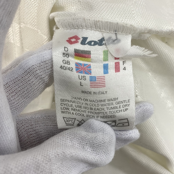 実際に弊社で買取させて頂いたlotto/ロット ACミラン 1996/1997 アウェイ 半袖 オーセンティック ユニフォーム/Lの画像 3枚目