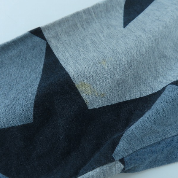 実際に弊社で買取させて頂いたHYDROGEN/ハイドロゲン 星柄 長袖 Tシャツ/ロンT カットソー/XXLの画像 6枚目