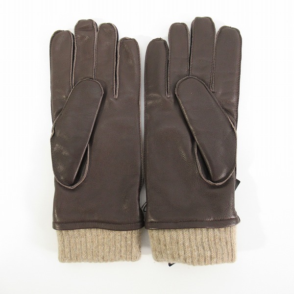 実際に弊社で買取させて頂いた【未使用】ARMANI EXCHANGE/アルマーニエクスチェンジ  レザー手袋 S/Mの画像 2枚目