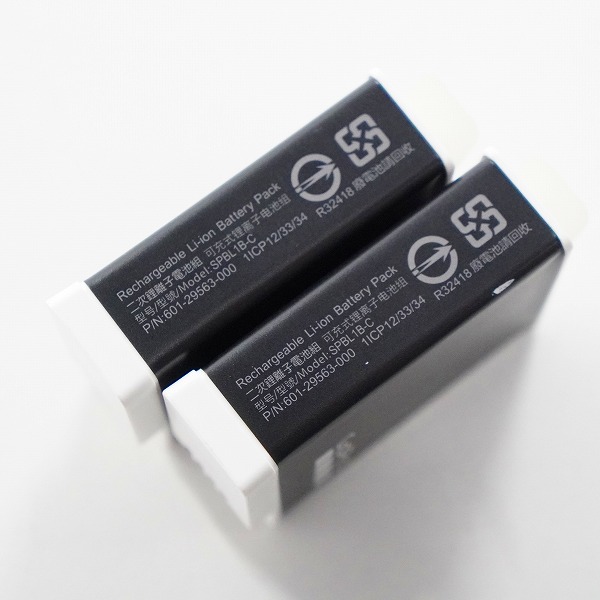 実際に弊社で買取させて頂いたGoPro/ゴープロ SPBL1B-C HERO 12 & 11 & 10 & 9 Black 用 純正 バッテリー 2点セット 動作確認済みの画像 4枚目