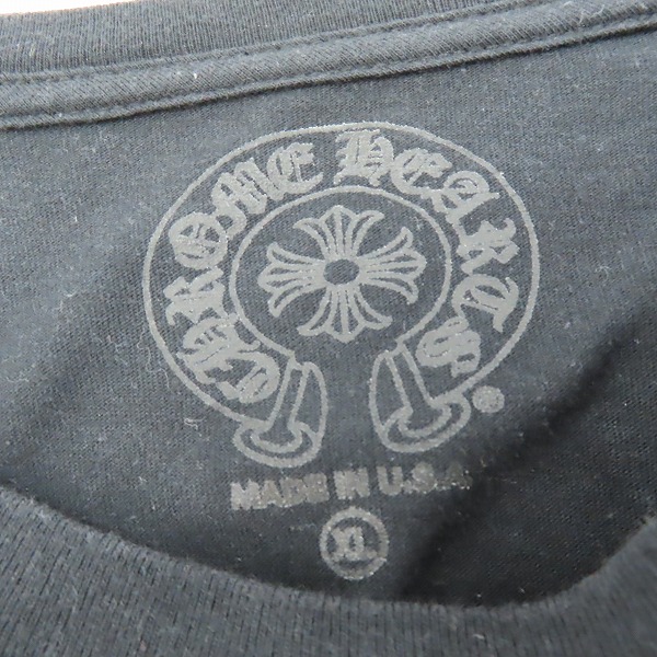実際に弊社で買取させて頂いた【JPタグ】CHROME HEARTS/クロムハーツ ホースシュープリント ロングスリーブ/長袖 カットソー/Tシャツ/ロンT XLの画像 2枚目