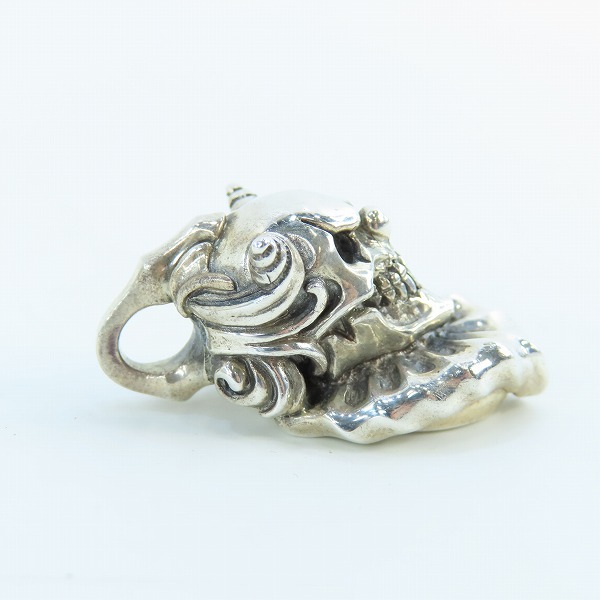 実際に弊社で買取させて頂いたFAL/エフエーエル スウィル 2nd model ピエロ スカル ペンダントトップの画像 4枚目