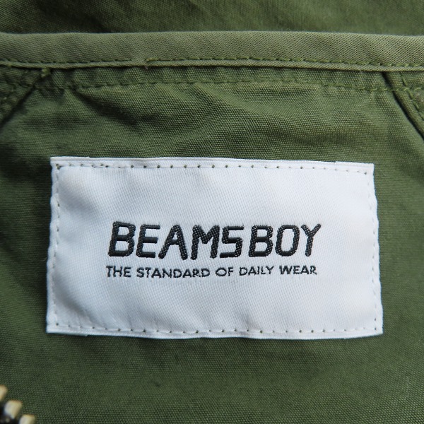 実際に弊社で買取させて頂いたBEAMS BOY/ビームス ボーイ ウェザー イタリア軍 パーカ OLIVE 13-18-0567-139の画像 2枚目