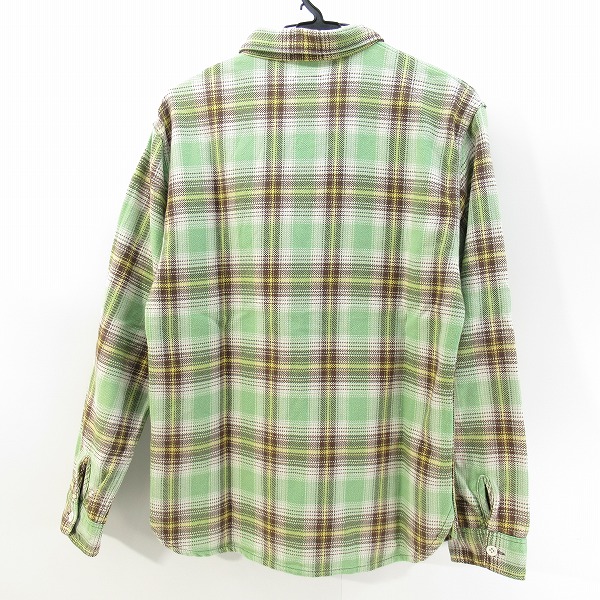 実際に弊社で買取させて頂いたTHE FLAT HEAD/ザフラットヘッド チェック フランネルシャツ 40の画像 1枚目