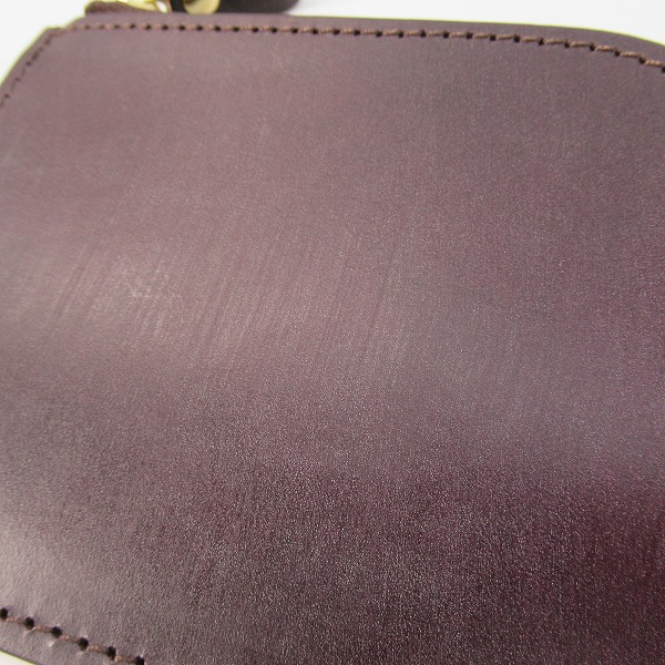 実際に弊社で買取させて頂いた土屋鞄製造所/ツチヤカバン L字ファスナー レザー ウォレット/コインケース/小銭入れ ダークブラウンの画像 7枚目