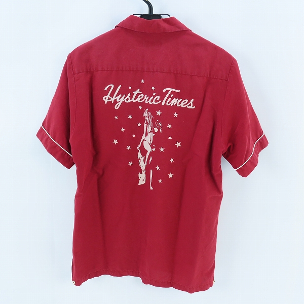 実際に弊社で買取させて頂いたHYSTERIC GLAMOUR/ヒステリックグラマー HYS TIMES pt 半袖ボーリング SH 0222AH05/Mの画像 1枚目