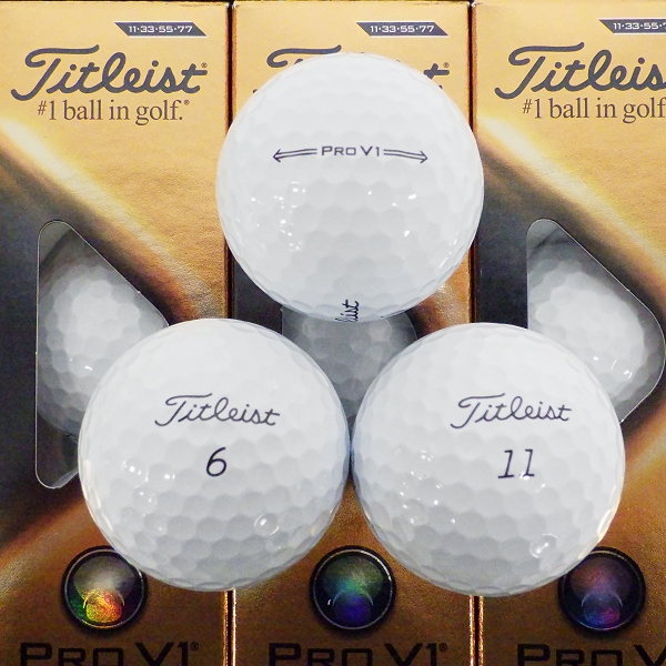 実際に弊社で買取させて頂いた【未使用】Titleist/タイトリスト PRO V1 ゴルフボール ホワイト 1ダースの画像 1枚目