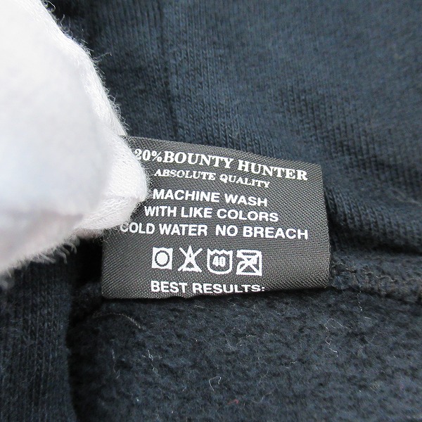 実際に弊社で買取させて頂いたBOUNTY HUNTER  SHARK/バウンティーハンター ジップアップ パーカー Lの画像 3枚目