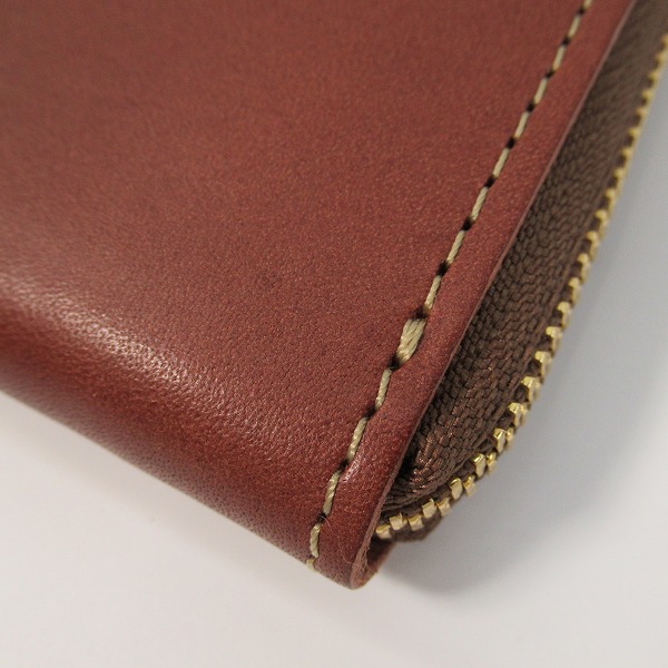 実際に弊社で買取させて頂いた土屋鞄製造所/ツチヤカバン ユニックリベルタ ハンディLファスナー コインケース/ウォレット ブラウンの画像 6枚目