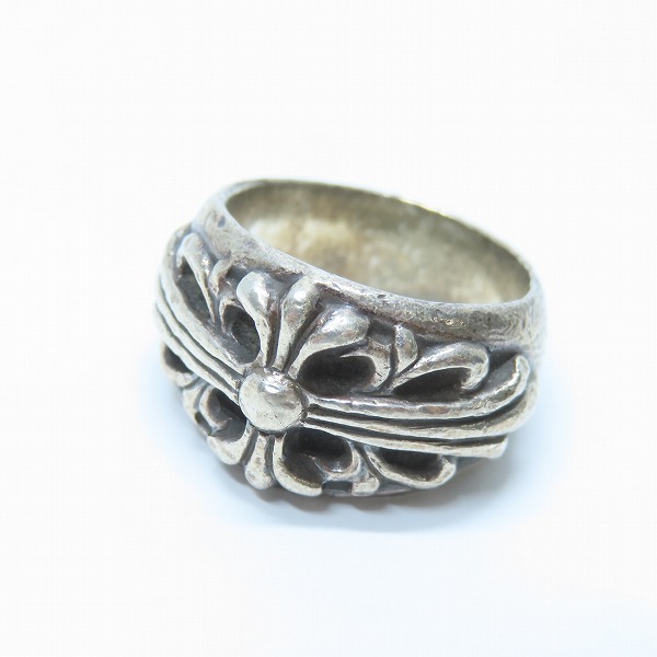 実際に弊社で買取させて頂いたCHROME HEARTS/クロムハーツ FLRL CRS/フローラルクロス リング 18号