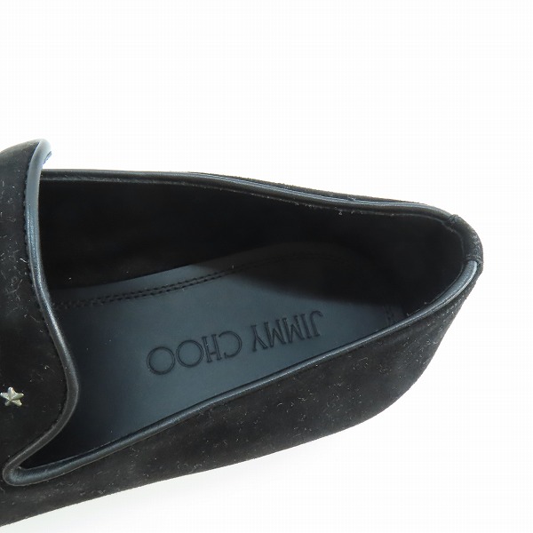 実際に弊社で買取させて頂いたJIMMY CHOO/ジミーチュウ 星スタッズ付き スリッポン レザー 41の画像 4枚目