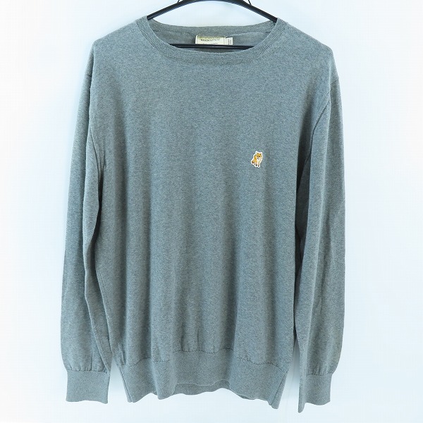 実際に弊社で買取させて頂いたMAISON KITSUNE/メゾンキツネ ロゴワッペン クルーネック ニット セーター/M