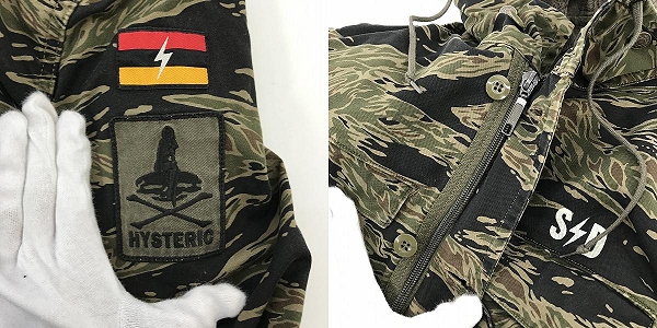 実際に弊社で買取させて頂いた【未使用】HYSTERIC GLAMOUR/ヒステリックグラマー ライナー付き ミリタリージャケット 0293AC03/Sの画像 8枚目