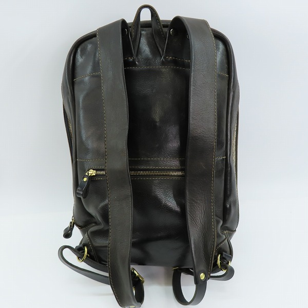 実際に弊社で買取させて頂いたHERZ/ヘルツ Organ レザー スクエア型 リュックサックの画像 1枚目