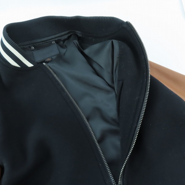 実際に弊社で買取させて頂いた【JPタグ】COACH/コーチ 袖レザー切り替え ジャケット F85830/Mの画像 4枚目