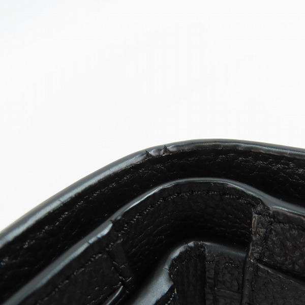 実際に弊社で買取させて頂いたCOACH/コーチ ヴァーシティ ストライプレザー 二つ折り財布 F24649の画像 7枚目