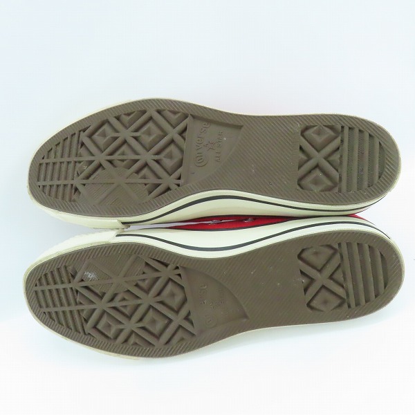 実際に弊社で買取させて頂いたCONVERSE/コンバース CANVAS ALL STAR J HI レッド スニーカー/8の画像 2枚目