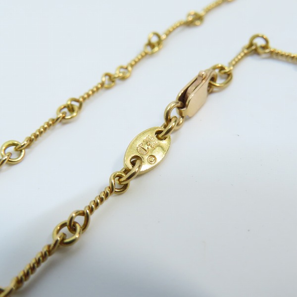 実際に弊社で買取させて頂いたCHROME HEARTS/クロムハーツ 22K NECKCHAIN ツイストチェーン 20インチの画像 1枚目