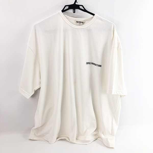 実際に弊社で買取させて頂いたCOOTIE PRODUCTIONS/クーティープロダクションズ ワンポイントロゴ /オーバーサイズ 半袖Tシャツ /ホワイト/L 