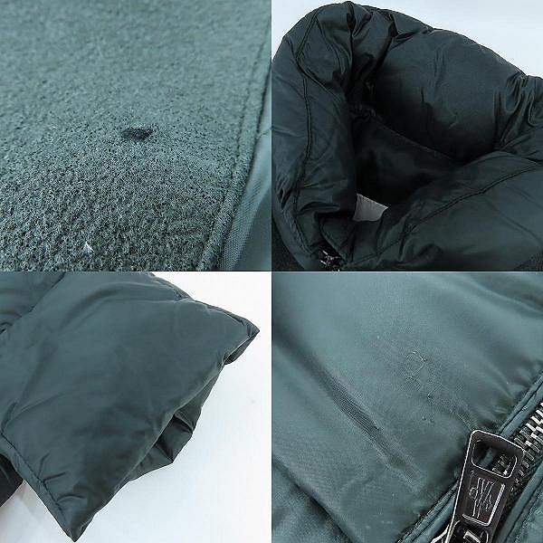 実際に弊社で買取させて頂いたMONCLER/モンクレール KIKU ウール切替 ナイロンダウンジャケット 4209F4633285/0の画像 8枚目
