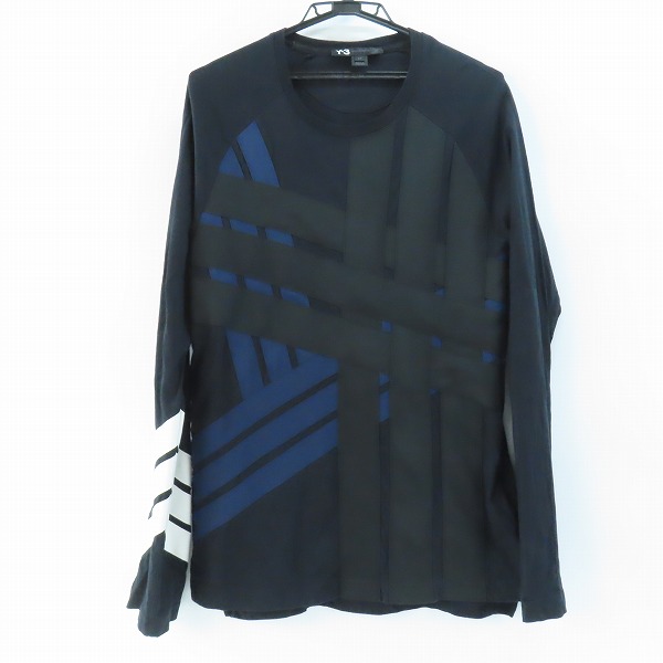 実際に弊社で買取させて頂いたY-3/ワイスリー adidas×Yohji Yamamoto/アディダス×ヨウジヤマモト 3ラインテープ カットソー AC3462/S