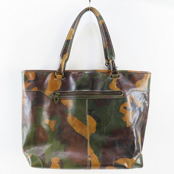 実際に弊社で買取させて頂いたaniary/アニアリ カモフラ柄/迷彩柄 レザー トートバッグの画像 1枚目