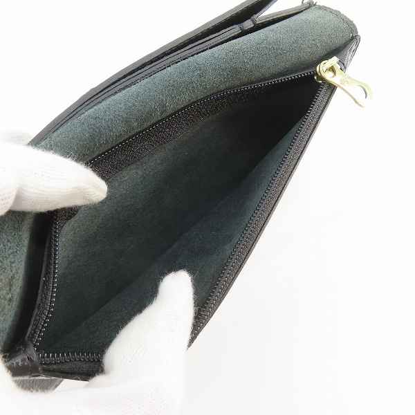 実際に弊社で買取させて頂いたIL BISONTE/イルビゾンテ STANDARD COLLECTION/スタンダードコレクション 二つ折り ロングウォレット/長財布 の画像 6枚目