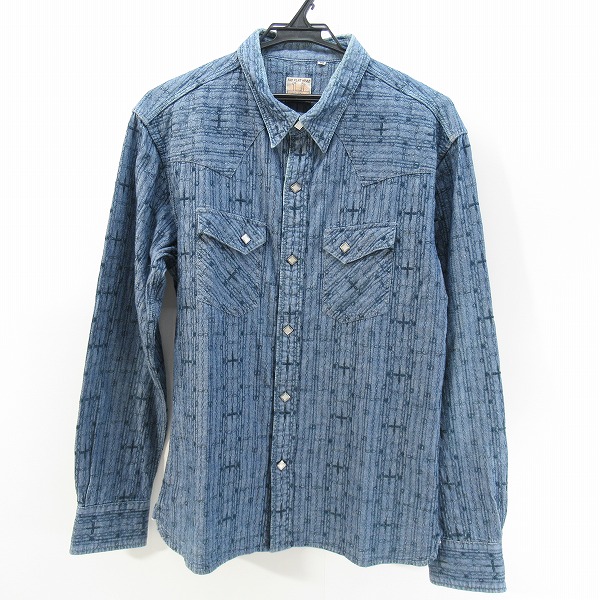 実際に弊社で買取させて頂いたTHE FLAT HEAD/ザフラットヘッド 刺繍 ウエスタンシャツ 42