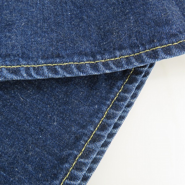 実際に弊社で買取させて頂いたGANRYU/ガンリュウ 15AW セルビッジ サルエルデニムパンツ インディゴ EP-P001 Sの画像 9枚目
