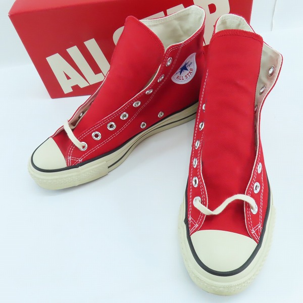 実際に弊社で買取させて頂いたCONVERSE/コンバース CANVAS ALL STAR J HI レッド スニーカー/8