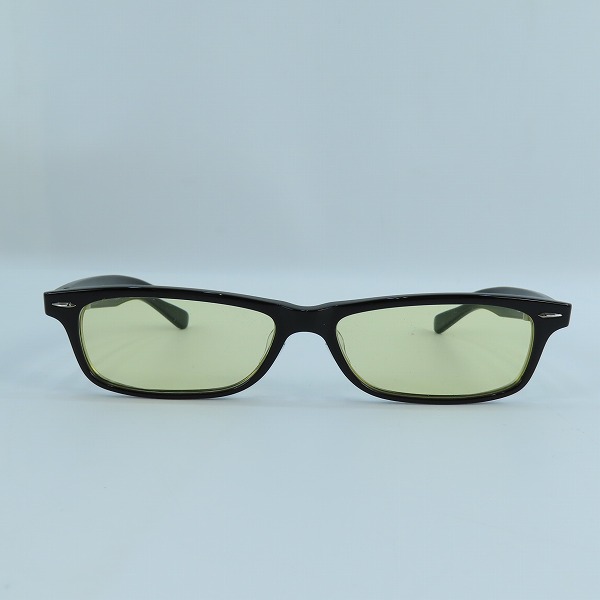 実際に弊社で買取させて頂いた999.9/フォーナインズ フルリム 度入り イエローレンズ アイウエア/メガネフレーム/サングラス NP-61