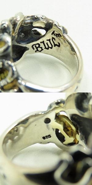 実際に弊社で買取させて頂いた【カスタム】BWL/BILL WALL LEATHER/ビルウォールレザー Octopus/オクトパスリング ゴールドサダー/22号の画像 7枚目