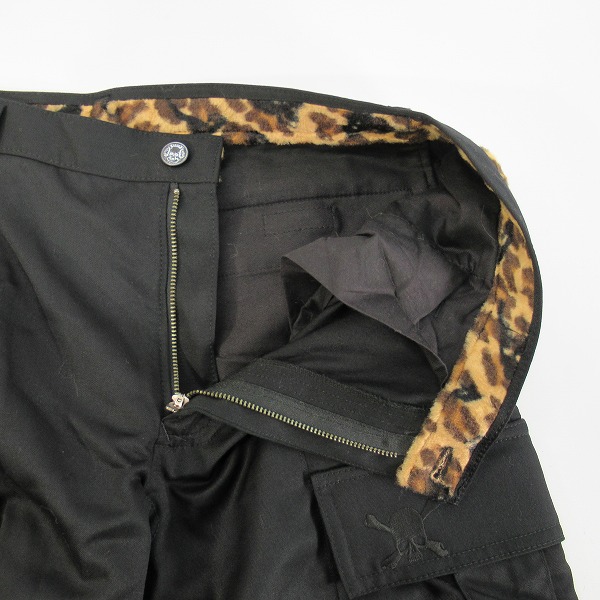 実際に弊社で買取させて頂いたRoen/ロエン レオパード切替 ウール パンツ 70133007 /32の画像 5枚目