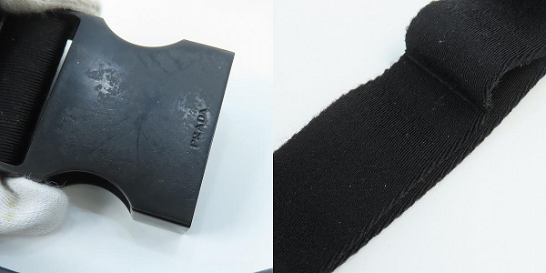 実際に弊社で買取させて頂いたPRADA/プラダ 三角ロゴ ボディバッグ/ウエストバッグの画像 6枚目