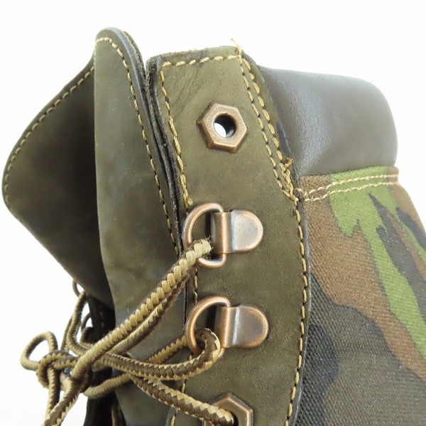 実際に弊社で買取させて頂いたTimberland/ティンバーランド Earthkeepers レースアップブーツ ダークブラウン スウェード 6618A/28の画像 8枚目