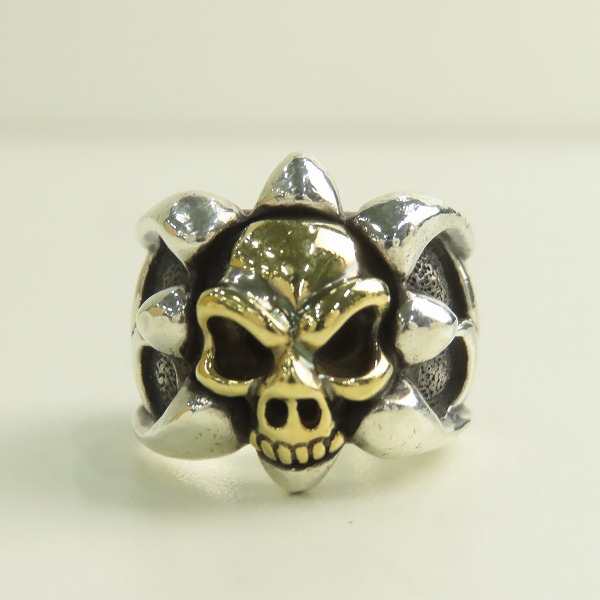 実際に弊社で買取させて頂いたBWL/ビルウォールレザー トライバルバンドブロンズスカルリング 19-21号の画像 4枚目