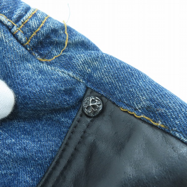 実際に弊社で買取させて頂いたA＆G×LEVIS/エーアンドジー×リーバイス 501xx クロスパッチ/クロスボタン デニムパンツ /W32 L30の画像 7枚目