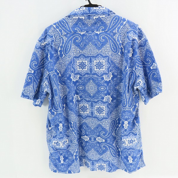 実際に弊社で買取させて頂いた【JPタグ】MONCLER/モンクレール  ペイズリー柄 半袖シャツ I20912F00003 XLの画像 1枚目
