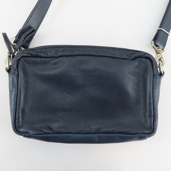 実際に弊社で買取させて頂いたPORTER/ポーター クルール ショルダーバッグ レザー ネイビーの画像 1枚目