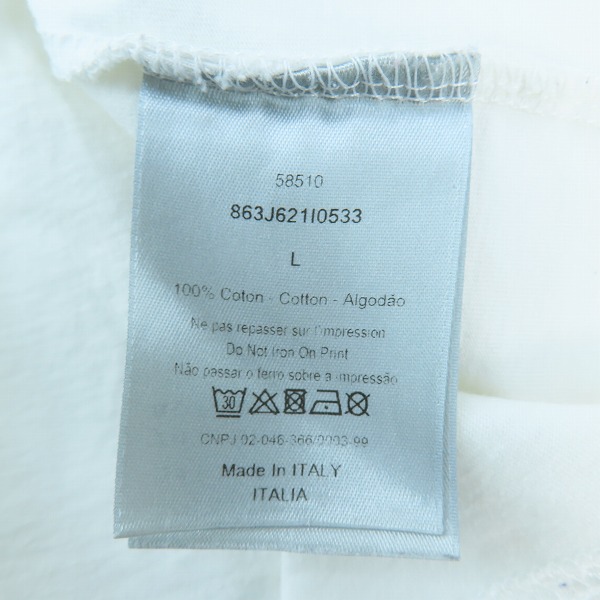 実際に弊社で買取させて頂いたChristian Dior/クリスチャンディオール ATELIER TEE/アトリエ ロゴ プリント Tシャツ 863J621I0533/Lの画像 4枚目