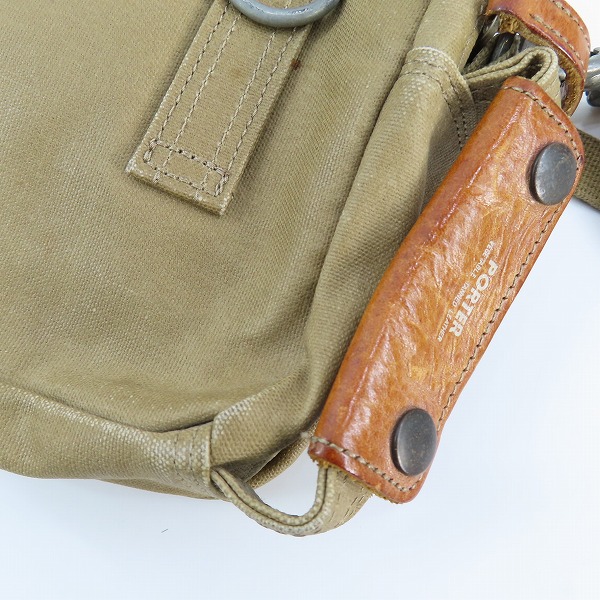 実際に弊社で買取させて頂いたPORTER/ポーター ショルダーバッグ レザー キャンバスの画像 9枚目