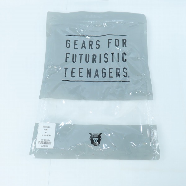 実際に弊社で買取させて頂いたHUMAN MADE×KAWS/ヒューマンメイド×カウズ 21SS T-SHIRT/Tシャツ XX22TE003 XLの画像 5枚目