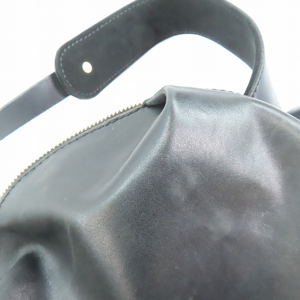 実際に弊社で買取させて頂いたHERZ/ヘルツ Organ レザー リュックサック ブラックの画像 5枚目