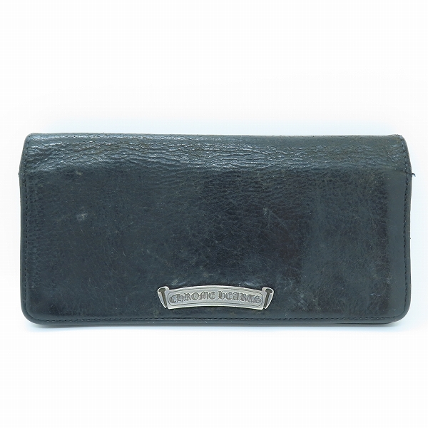 実際に弊社で買取させて頂いたCHROME HEARTS/クロムハーツ シングルフォールド ロングウォレット/長財布 チップスコーナーの画像 1枚目