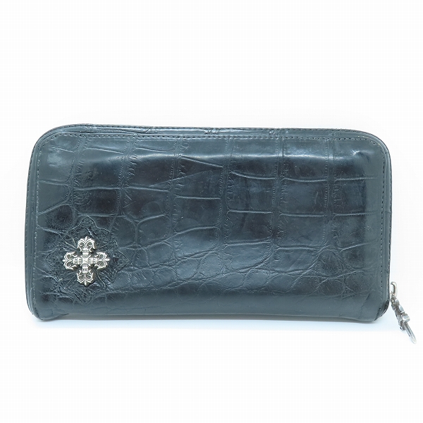 実際に弊社で買取させて頂いたCHROME HEARTS/クロムハーツ REC F ZIP アリゲーター フィリグリープラス 長財布/ウォレット