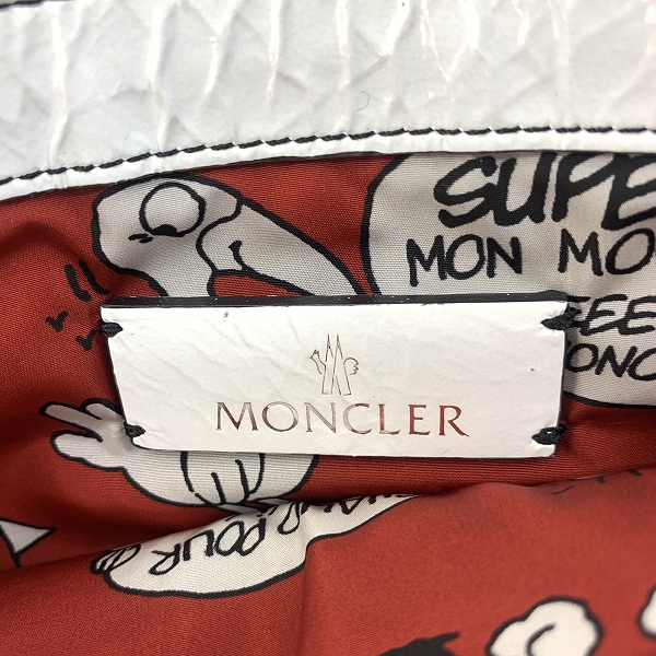 実際に弊社で買取させて頂いたMONCLER/モンクレール モンダックワッペンクラッチバッグ D109A6004110 019NWの画像 5枚目