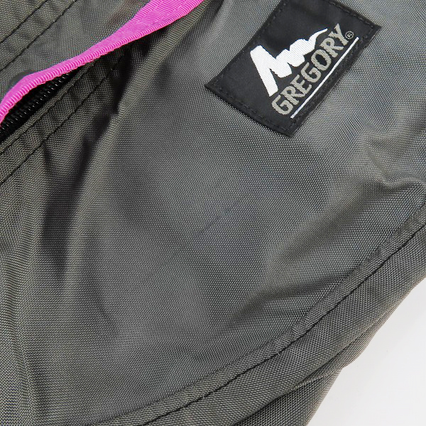実際に弊社で買取させて頂いたGREGORY/グレゴリー 旧ロゴ/シルバータグ/USA製 テールメイトS ボディバッグ グレーフーシャの画像 9枚目