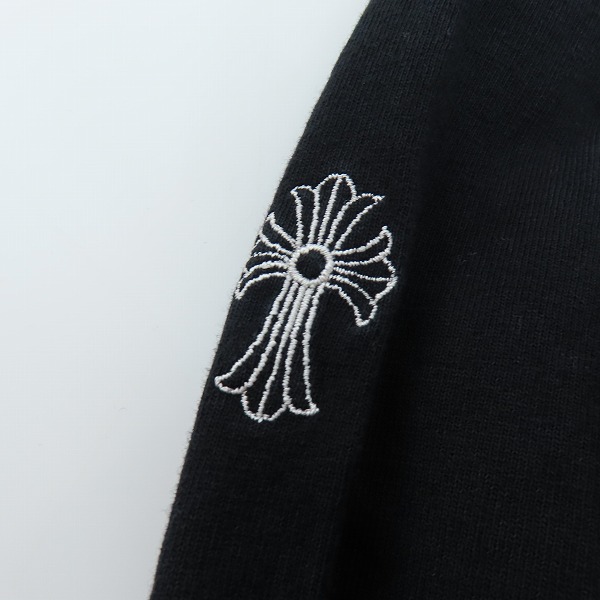実際に弊社で買取させて頂いた【JPタグ】CHROME HEARTS/クロムハーツ Y NOT L/S Tee ワイノット ロゴ刺繍ロングスリーブ長袖Tシャツ ロンT ブラック/Mの画像 7枚目