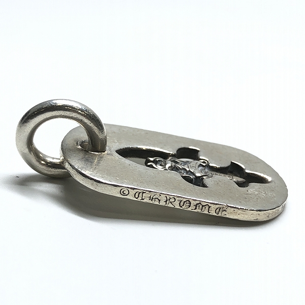 実際に弊社で買取させて頂いたCHROME HEARTS/クロムハーツ カットアウトフレアダガードッグタグ/ペンダントトップの画像 3枚目